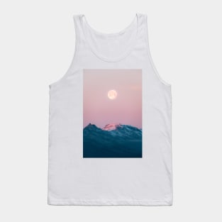 Moon and the Mountains – Landscape Photography Tank Top